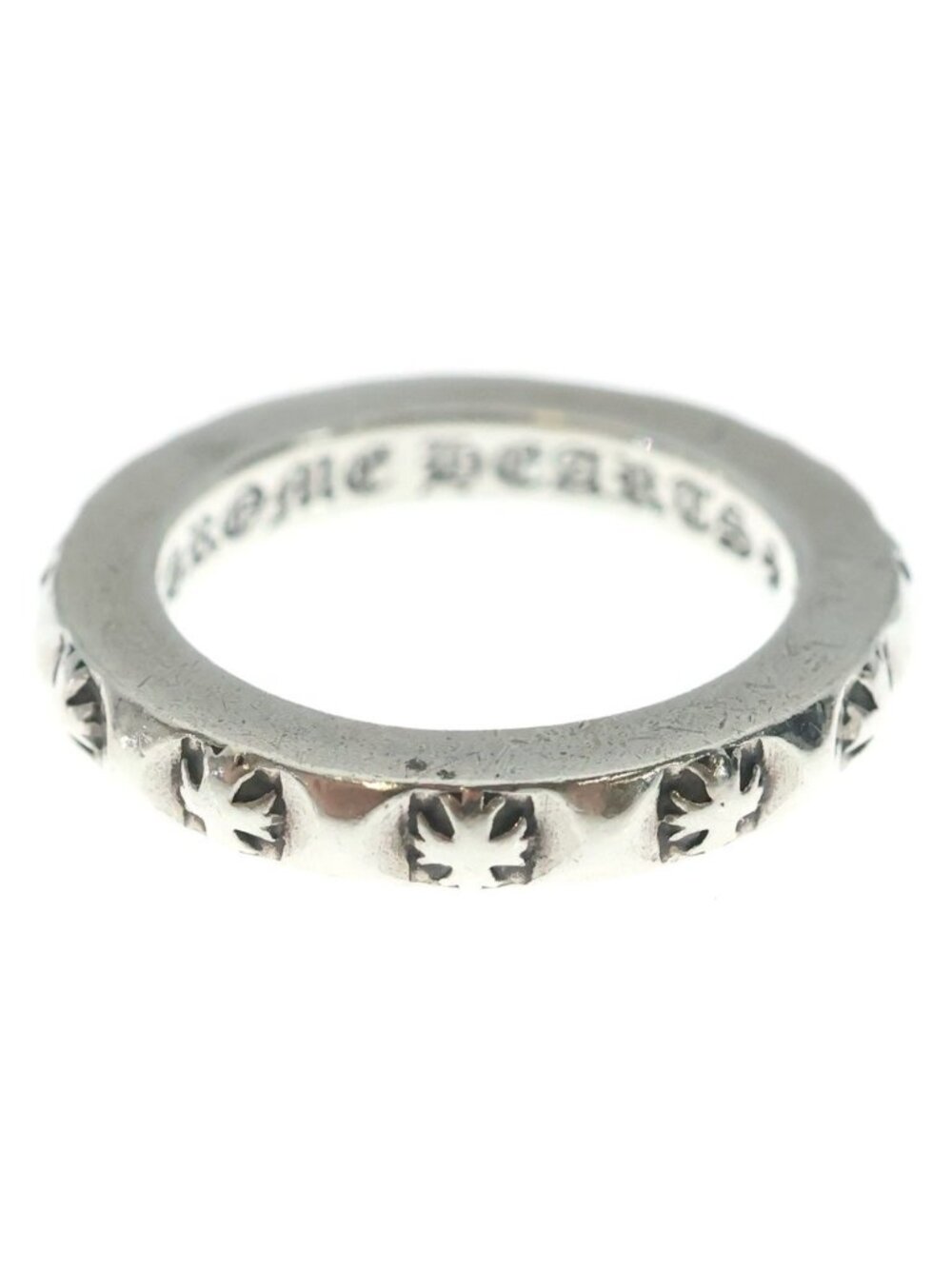 Chrome Hearts Tfp Pnk Pls True Faucin Punk CH Plus Ring Silver